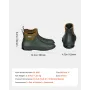 Women's Deck Boots, Waterproof Fishing Rain Boots, Anti-Slip Ankle Rubber Boots, Gardening Insulated Mud Boots, Neoprene Rubber,