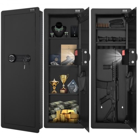 42.91 "Tall Wall Gun Safe 4-lags skjult pistol sikkert med tastatur og fingeraftryk