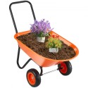 Trillebørskurv 2 Wheels Garden Dump Cart 397 lbs Yard Utility Cart