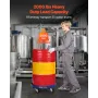 55 Gallon Drum Dolly, 2000 lbs Load Capacity, Heavy-Duty Barrel Dolly with Cross Braces and 4 Swivel Caster Wheels, Non Tipping 