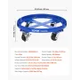 55 Gallon Drum Dolly, 2000 lbs Load Capacity, Heavy-Duty Barrel Dolly with Cross Braces and 4 Swivel Caster Wheels, Non Tipping 