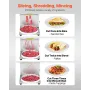 Meat Cutter Machine, 850W Meat Slicer, 551 lb/h Commercial Meat Cutting Machine Stainless Steel, 5 mm Thickness, Detachable Blad