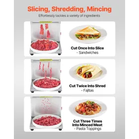 Electric Meat Cutter Machine 850W Commercial Meat Slicer Cutting Machine