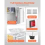 Meat Cutter Machine, 850W Meat Slicer, 551 lb/h Commercial Meat Cutting Machine Stainless Steel, 5 mm Thickness, Detachable Blad