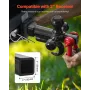 Trailer Hitch, Tri-Ball Mount with Hook & D-ring, Trailer Ball Size 1-7/8", 2" & 2-5/16", Fit 2-Inch Hitch Receiver, Max 44000 l