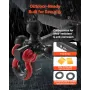 Trailer Hitch, Tri-Ball Mount with Hook & D-ring, Trailer Ball Size 1-7/8", 2" & 2-5/16", Fit 2-Inch Hitch Receiver, Max 44000 l