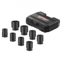 Axle Nut Impact Socket Set 3/4 "Drive 6-Point 8PCS Metric Spindle Socket