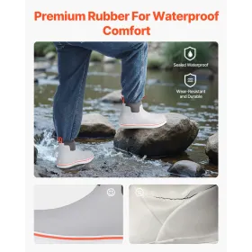 Men's Ankle Deck Boots Waterproof Anti-Slip Work Rain Boots Size 11 US