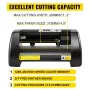5 In1 Heat Press 38.1 x 38.1 cm Vinyl Cutter Plotter 35.6 cm Desktop Backlight T-shirt