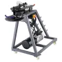 Electric Tube Bending Machine, 750W Electric Tubing Bender with 6L Hydraulic Cylinder, Movable Pipe Bender Machine with 3 Dies &
