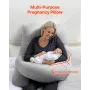 Graviditetspude G-formet fuldkropsmaternity pude blød og åndbar