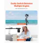 Air Cushioned Aluminum Light Stand, Max Height 12.8 ft/390 cm, Adjustable Photography Stand with Boom Arm, Sandbag, Max Load 5kg