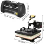 5 In1 Heat Press 38.1 x 38.1 cm Vinyl Cutter Plotter 35.6 cm Desktop Backlight T-shirt