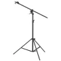 Air Cushioned Aluminum Light Stand, Max Height 12.8 ft/390 cm, Adjustable Photography Stand with Boom Arm, Sandbag, Max Load 5kg
