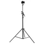 Air Cushioned Aluminum Light Stand, Max Height 12.8 ft/390 cm, Adjustable Photography Stand with Boom Arm, Sandbag, Max Load 5kg