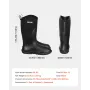 Men's Rubber Boots, Protective Footwear, Waterproof Anti Slip Hunting Boots, Gardening Insulated Mud Boots, Protective Footwear,