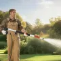 Pressure Washer Telescoping Wand, 24 ft, 4000 psi, Telescopic Spray Wand with Power Washer Extension Wands, Gutter Cleaner, Pivo
