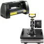 5 In1 Heat Press 38.1 x 38.1 cm Vinyl Cutter Plotter 35.6 cm Desktop Backlight T-shirt