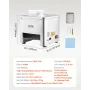 Meat Cutter Machine, 550W Meat Slicer, 350 lb/h Commercial Meat Cutting Machine, Stainless Steel, 3.5 mm Thickness, Electric Foo