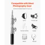C Stand, Max Height 10.83 ft/330 cm, Stainless Steel Heavy Duty Photography Light Stand with 4.5m-3m / 4.8-9.8 ft Adjustable Hei