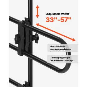 Dog Car Barrier, Adjustable Universal-Fit Vehicle Pet Barrier for Cars, Trucks and SUVs, Easy to Install Dog Car Gate - Strong M