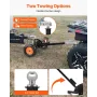 Trailer Dolly, 1500lbs Tongue Weight Capacity, 2 in 1 Trailer Mover with 2 in Ball, 16 in Pneumatic Tires and Universal Wheel, P