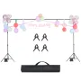 Backdrop Stand, 6.5 x 10 ft Adjustable Photo Backdrop Stand Kit, Portable Background Backdrop Stand with 5 Crossbars, Heavy Duty
