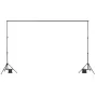 Backdrop Stand, 6.5 x 10 ft Adjustable Photo Backdrop Stand Kit, Portable Background Backdrop Stand with 5 Crossbars, Heavy Duty