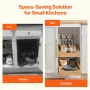 2Tier Pull Cabinet Organizer Soft Close Slideout Wood skuffe 14