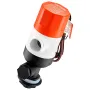 Livewell Pump for Boat, 12V 69 L/min(1100 GPH) Straight Livewell Aerator Pump with Dual Inlet, ABA Housing & Detachable Motor Ca