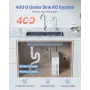 Omvendt osmosisystem 400 GPD 8-trins tankless under