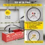 Hydrostatic Pressure Test Pump, Test Up to 25 bar/2.5 MPa, 12.1 L Tank, Hydraulic Manual Water Pressure Tester Kit w/ Two-Unit G