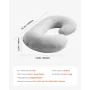 Pregnancy Pillow, C-Shaped Full Body Maternity Pillow, Ultra-Soft and Breathable Pregnant Support Pillows with Removable & Washa