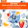 Professional Blender, Commercial Countertop Blenders, 68 oz Plastic Jar Blender Combo, Stainless Steel 3 Functions Blender, for 