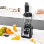 Professional Blender, Commercial Countertop Blenders, 68 oz Plastic Jar Blender Combo, Stainless Steel 3 Functions Blender, for 