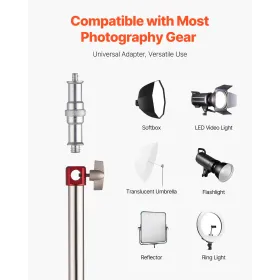 Tungt lysstativ med hjul Max højde 10,5 ft/320 cm stativstativ