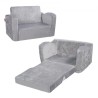 Baby stol sammenfoldelig 2-i-1 comfy baby lounger sofa børn sofa grå