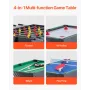 4-in-1 Combo Game Table Set, 48" Air Hockey Table, Multi Combination Table with Air Hockey, Pool Billiard, Foosball, Ping Pong, 