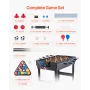122cm lufthockey Tabel 4-i-1 Combo Game Table Foosball Ping