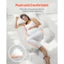 Pregnancy Pillows, Adjustable Maternity Pillow for Pregnant Women, Soft Pregnancy Body Pillow with Removable & Washable Cover fo