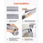 Air Conditioner Hose Cover Wrap, Portable AC Hose Duct Vent Cover Sleeve, Insulation Sleeve for 5 & 5.9" Diameter Exhaust Hoses 