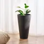 Høj plantekasse, sæt med 2 runde, tilspidsede plantepotter, 24
