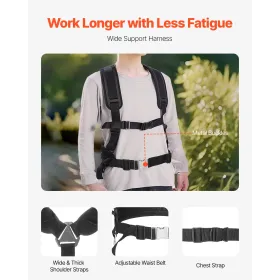 Dripsskrue pistol, 20V max gips skruegun, 4200 o / m børsteløs trådløs gips pistol kit med 2 batteripakker, oplader, bælte