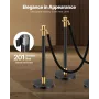 6 PCS Stanchion Post med 4 sorte fløjltov Sandinjektion Hollow
