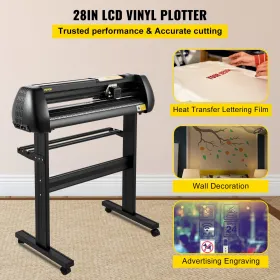 Vinyl Cutter Machine, 28-inch Cutting Plotter, Adjustable Speed and Force, DIY Cutting Machine Kit for Signs Banners Stickers wi