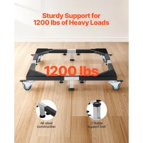 Køleskabstativ mobil base 1200 lbs 23 -36,6 tommer justerbare