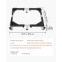 Fridge Stand Mobile Base, 1200 lbs Load Capacity, Washing Machine Stand with 8 Locking Twin Wheels and 4 Brakes, 23-36.6 Inches 