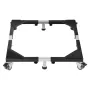 Fridge Stand Mobile Base, 1200 lbs Load Capacity, Washing Machine Stand with 8 Locking Twin Wheels and 4 Brakes, 23-36.6 Inches 