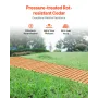 Wooden Garden Pathway, 24 ft L x 17 in W, Non-Slip Straight Garden Walkway, Roll Out Cedar Outdoor Walkway Path with Wire Rope C