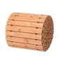 Wooden Garden Pathway, 24 ft L x 17 in W, Non-Slip Straight Garden Walkway, Roll Out Cedar Outdoor Walkway Path with Wire Rope C